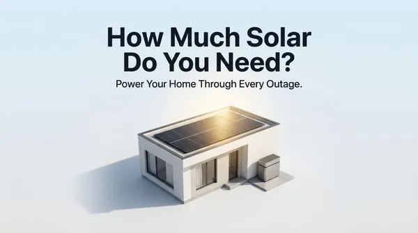 How much solar do you need to beat load-shedding?